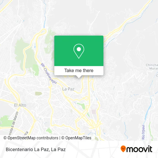 Bicentenario La Paz map