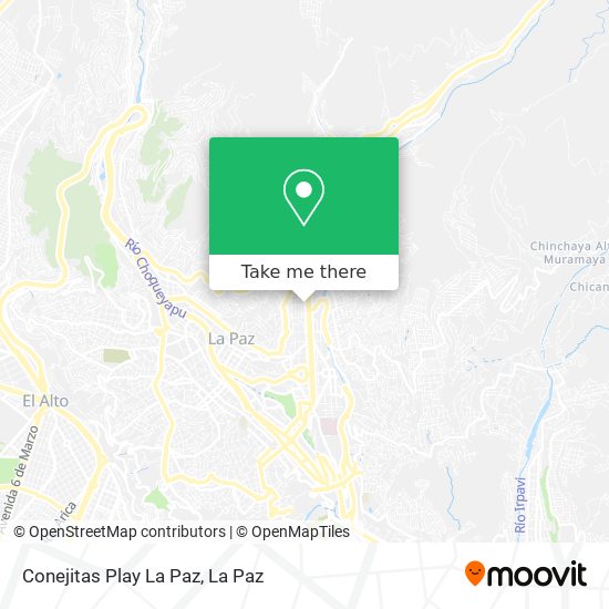 Conejitas Play La Paz map