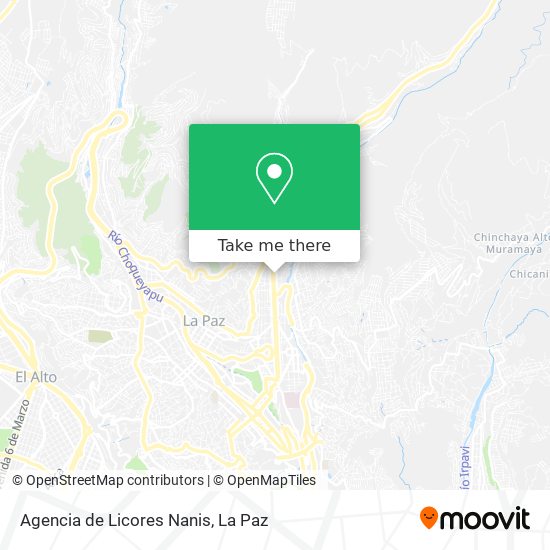Agencia de Licores Nanis map
