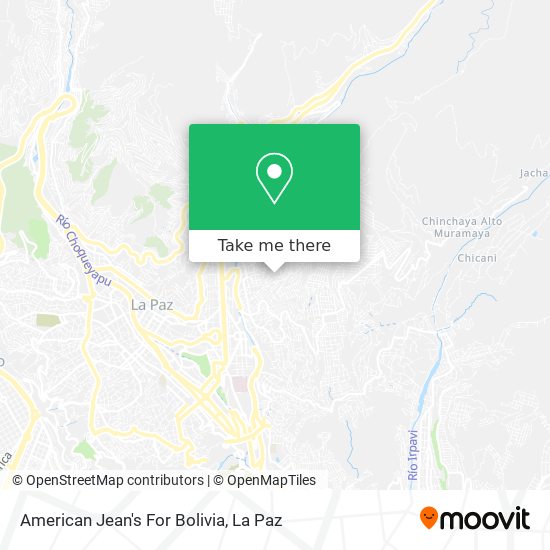 American Jean's For Bolivia map