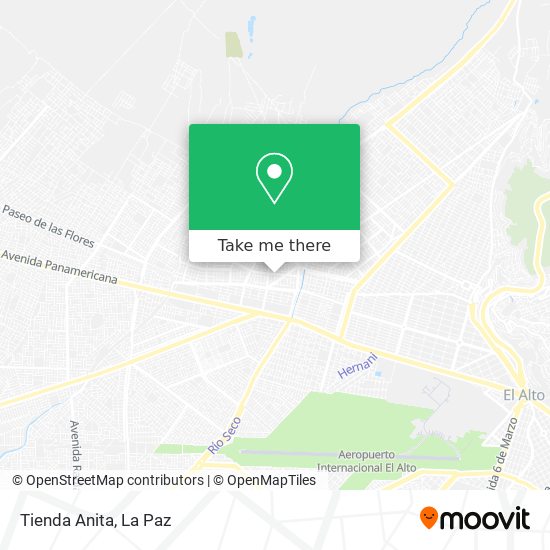 Tienda Anita map