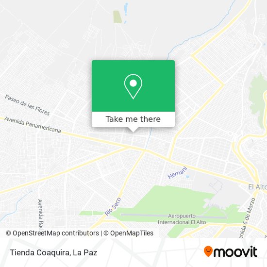 Tienda Coaquira map