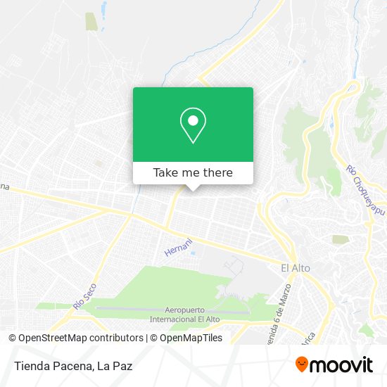 Mapa de Tienda Pacena