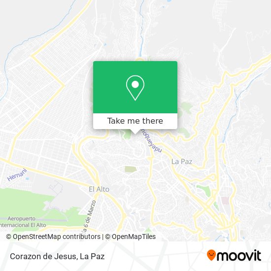 Corazon de Jesus map