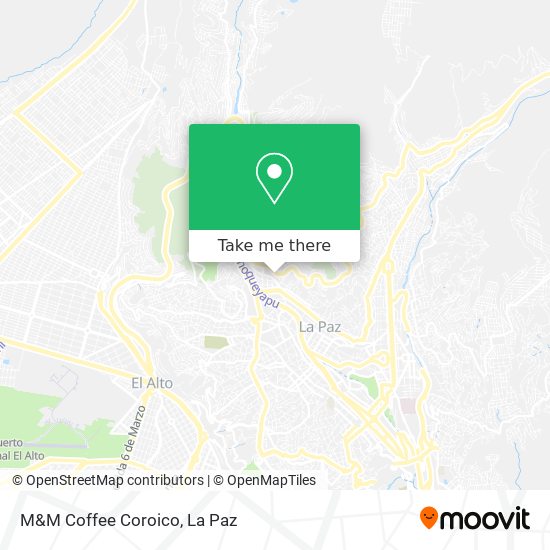 M&M Coffee Coroico map