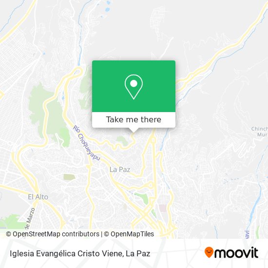 Iglesia Evangélica Cristo Viene map