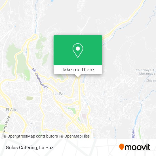 Gulas Catering map