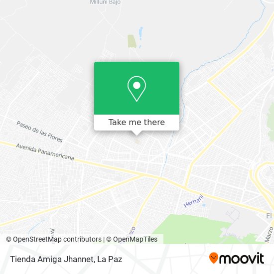 Mapa de Tienda Amiga Jhannet