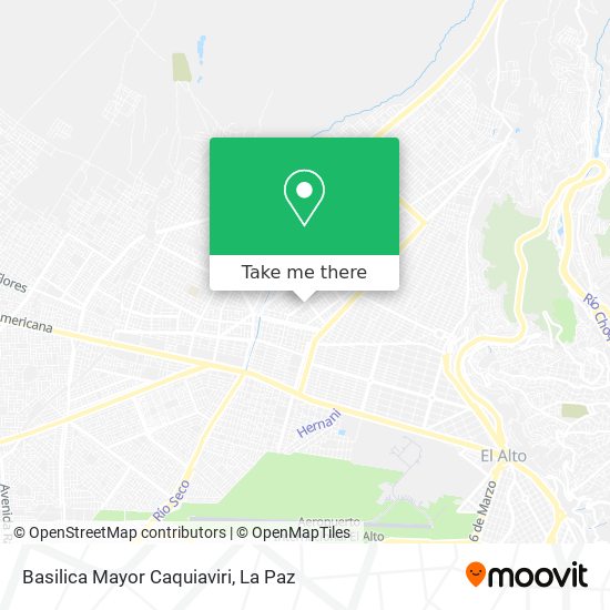 Basilica Mayor Caquiaviri map