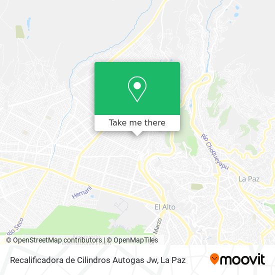 Recalificadora de Cilindros Autogas Jw map