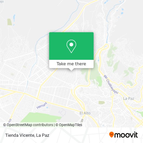 Tienda Vicente map