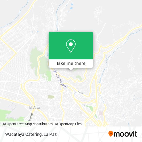 Wacataya Catering map