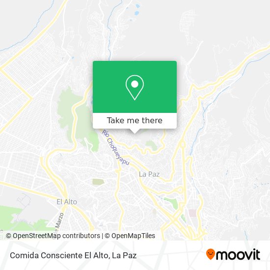 Comida Consciente El Alto map