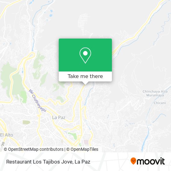 Restaurant Los Tajibos Jove map