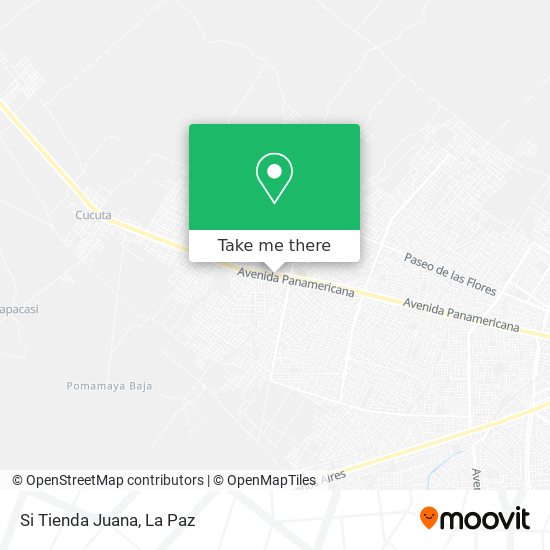 Si Tienda Juana map
