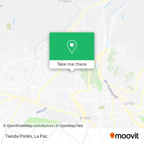 Tienda Ponks map