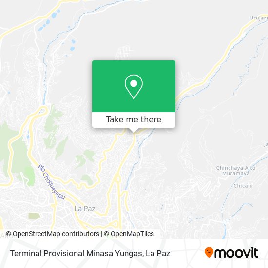 Terminal Provisional Minasa Yungas map