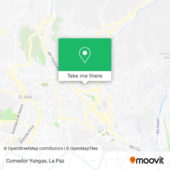 Comedor Yungas map