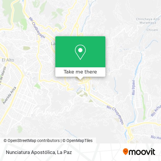 Nunciatura Apostólica map