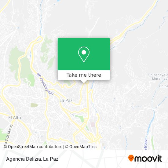 Agencia Delizia map