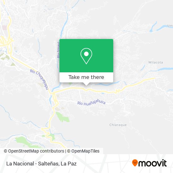 La Nacional - Salteñas map