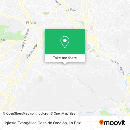 Mapa de Iglesia Evangélica Casa de Oración