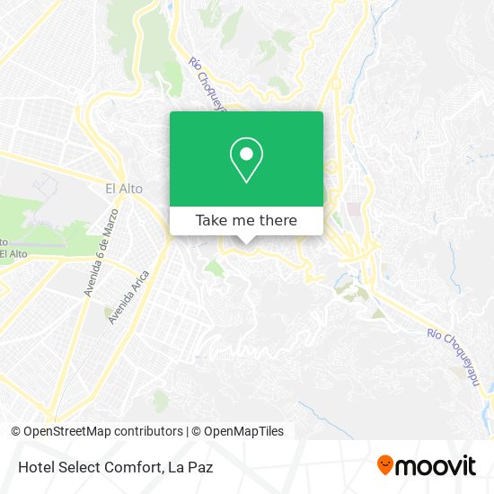 Hotel Select Comfort map