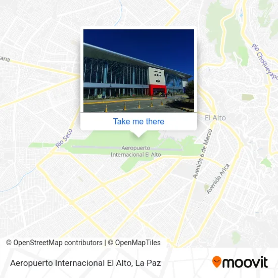 Mapa de Aeropuerto Internacional El Alto