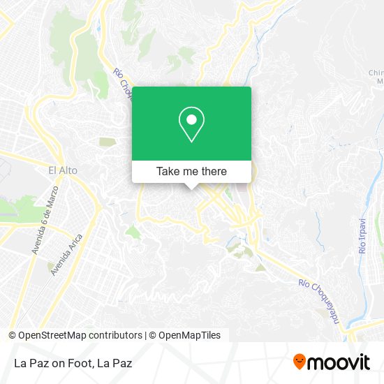 La Paz on Foot map