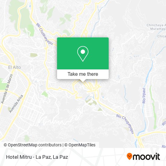 Hotel Mitru - La Paz map