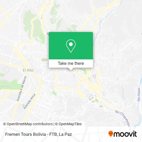 Fremen Tours Bolivia - FTB map