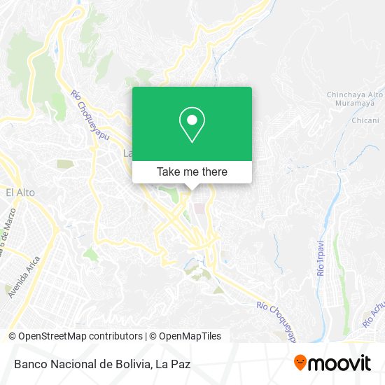 Banco Nacional de Bolivia map