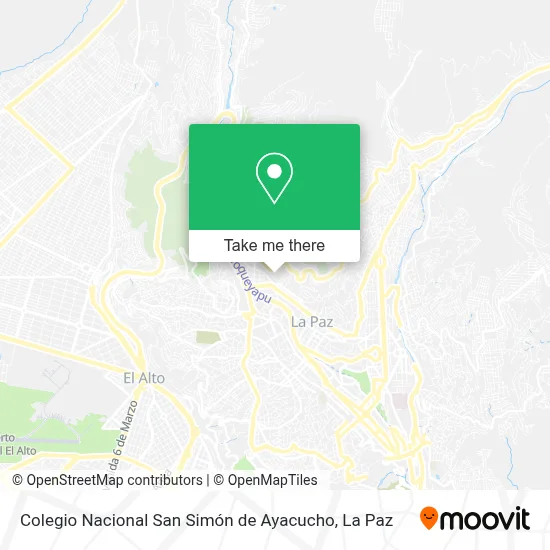 Mapa de Colegio Nacional San Simón de Ayacucho