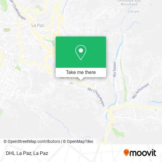 DHL La Paz map