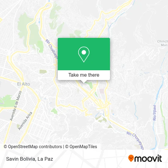 Savin Bolivia map