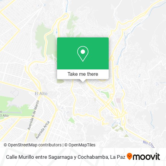 Calle Murillo entre Sagarnaga y Cochabamba map