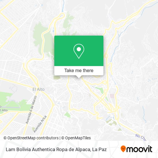 Lam Bolivia Authentica Ropa de Alpaca map