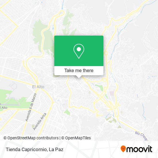 Tienda Capricornio map