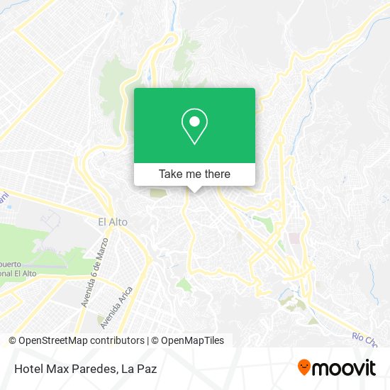 Hotel Max Paredes map
