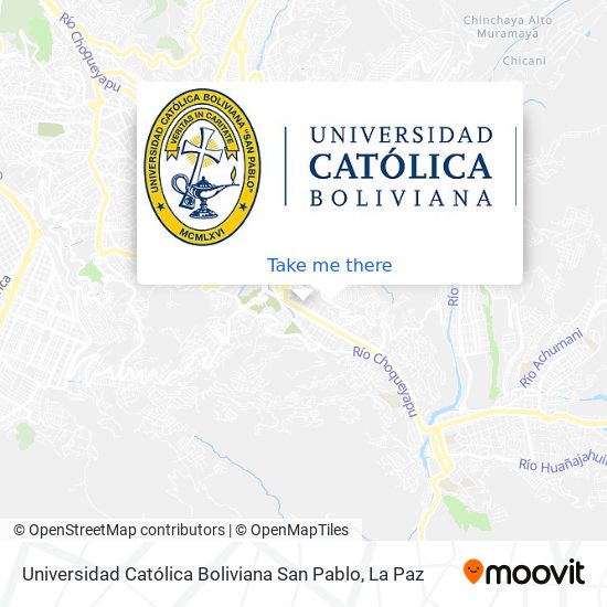 Universidad Católica Boliviana San Pablo map