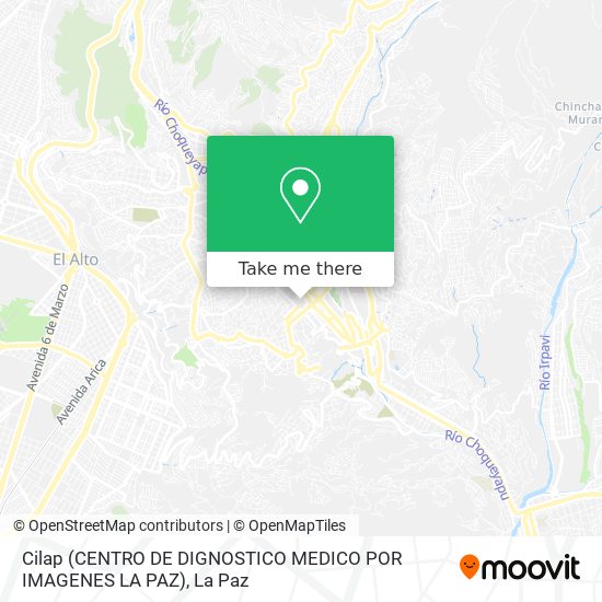 Cilap (CENTRO DE DIGNOSTICO MEDICO POR IMAGENES LA PAZ) map