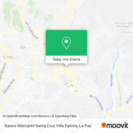 Banco Mercantil Santa Cruz Villa Fatima map