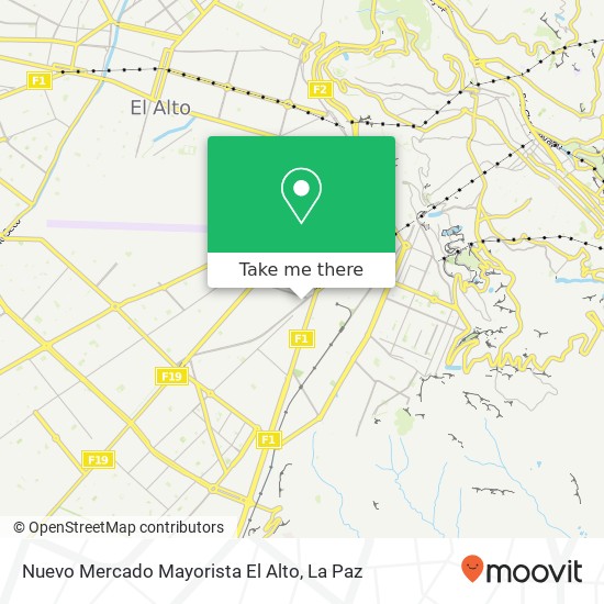 Nuevo Mercado Mayorista El Alto map