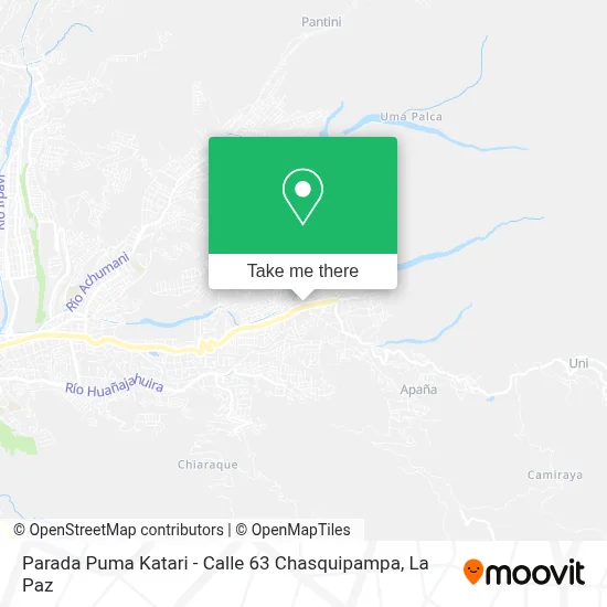 Parada Puma Katari - Calle 63 Chasquipampa map