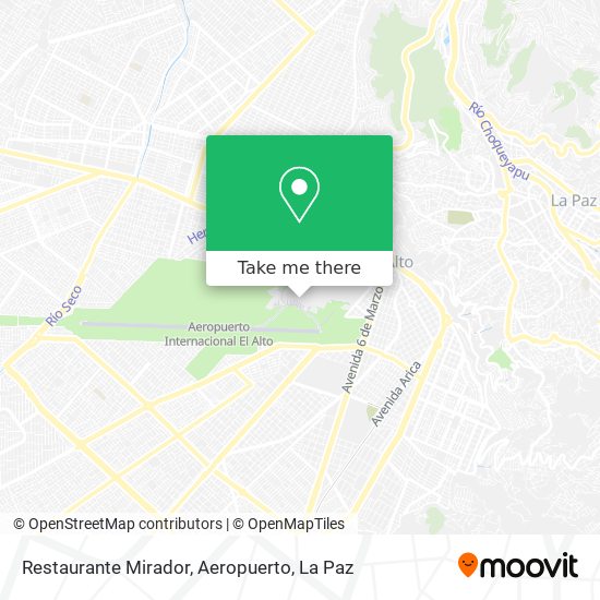 Restaurante Mirador, Aeropuerto map