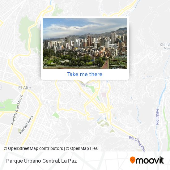Parque Urbano Central map