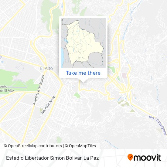Estadio Libertador Simon Bolivar map