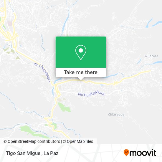 Mapa de Tigo San Miguel