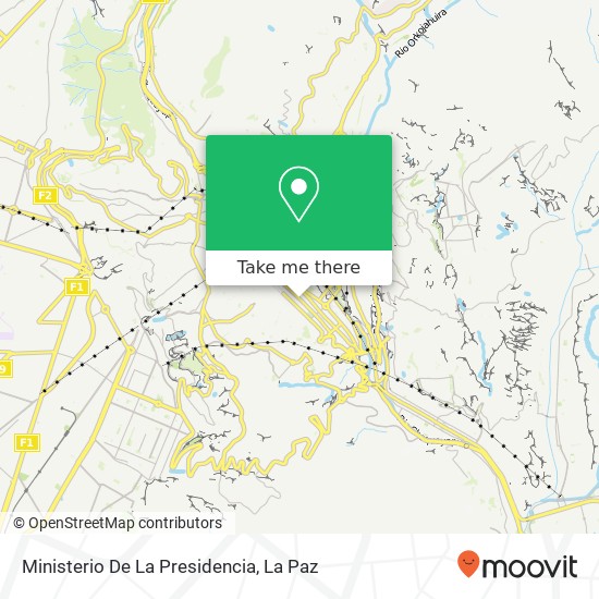 Ministerio De La Presidencia map