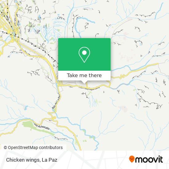 Chicken wings map